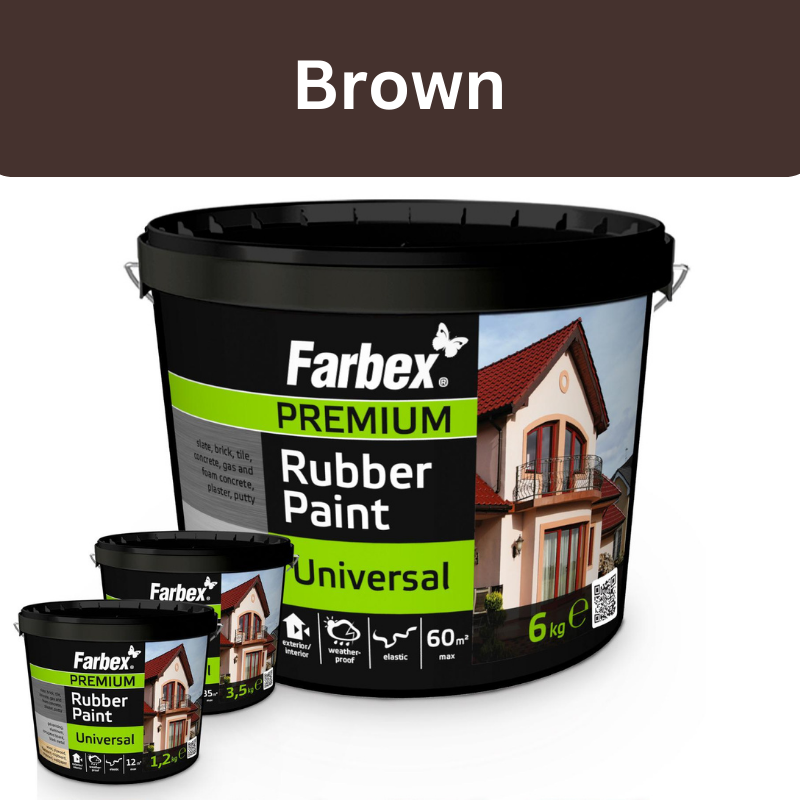 Universal Rubber Paint – Brown - Durable, Waterproof & Flexible Coating for All Surfaces