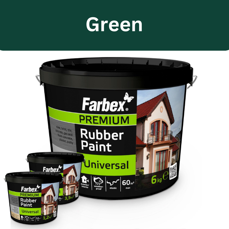 Universal Rubber Paint – Geen - Durable, Waterproof & Flexible Coating for All Surfaces