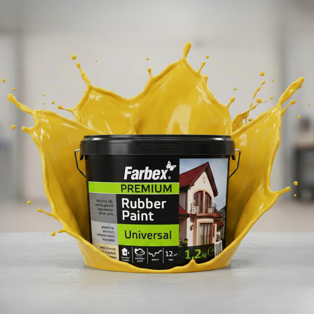 Liquid Rubber Yellow – 1.2 kg bucket