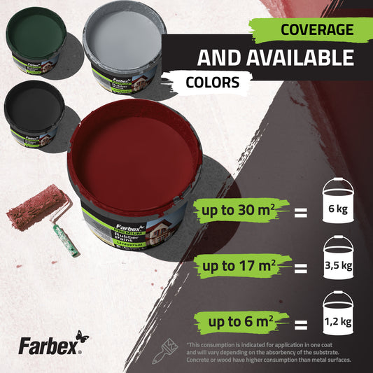 Universal Rubber Paint – Red-Brown - Durable, Waterproof & Flexible Coating for All Surfaces